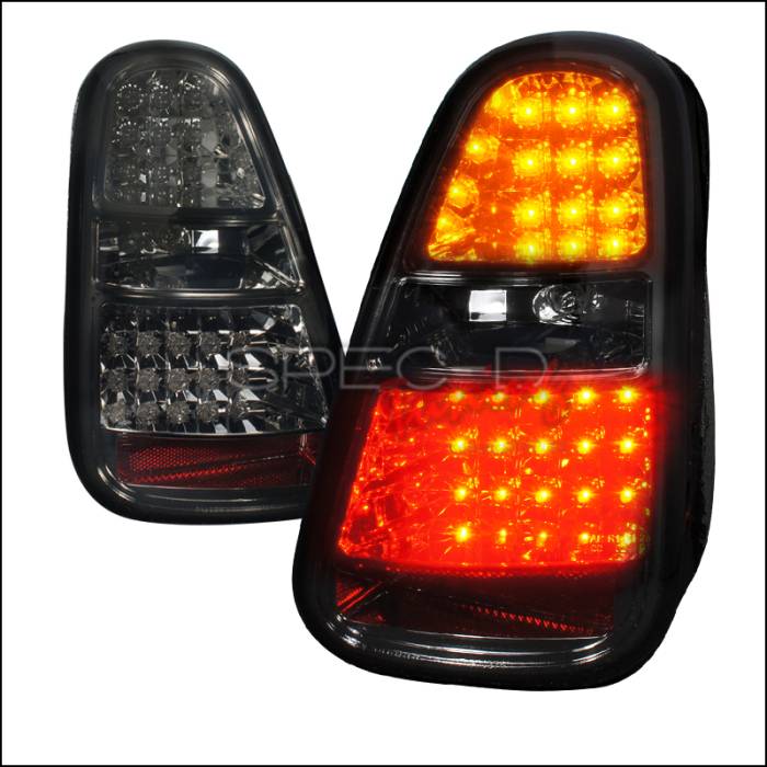 Spec-D - Mini Cooper Spec-D LED Taillights - Smoke Lens - LT-MINI06GLED-TM