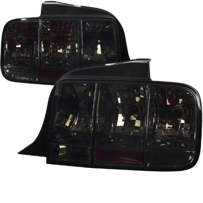 Spec-D - Ford Mustang Spec-D Sequential Taillights - Smoke - LT-MST05G-SQ-TM