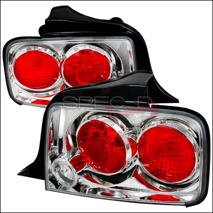 Spec-D - Ford Mustang Spec-D Altezza Taillights - Chrome - LT-MST05-TM