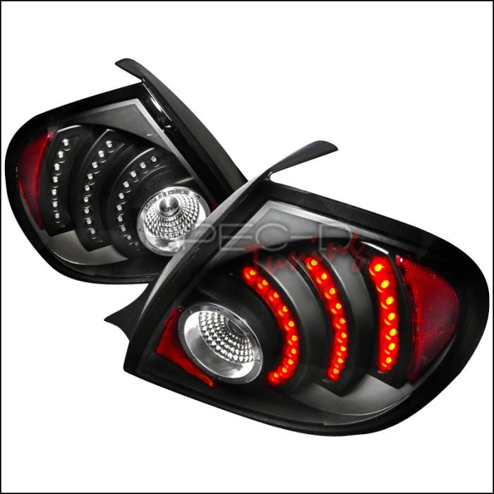 Spec-D - Dodge Neon Spec-D LED Taillights - Black - LT-NEO03JMLED-DP