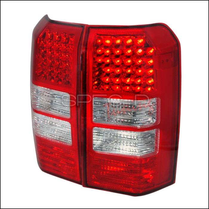 Spec-D - Jeep Patriot Spec-D LED Taillights - Red - LT-PTRT07RLED-KS