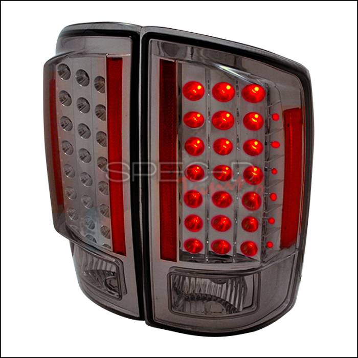 Spec-D - Dodge Ram Spec-D LED Taillights - Smoke - LT-RAM07GLED-KS