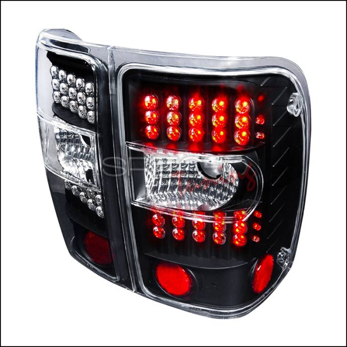 Spec-D - Ford Ranger Spec-D LED Taillights - Chrome - LT-RAN01JMG2LED-KS