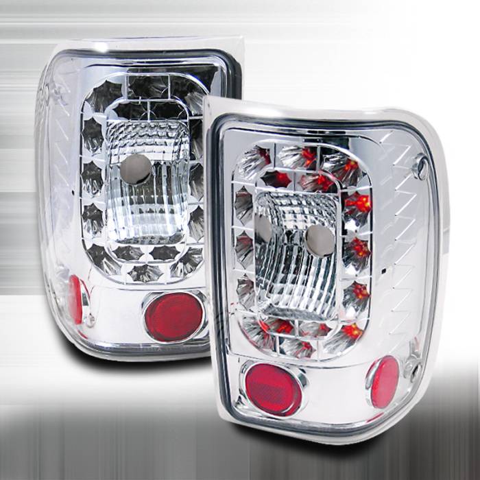 Spec-D - Ford Ranger Spec-D LED Taillights - Red - LT-RAN01RLED-KS