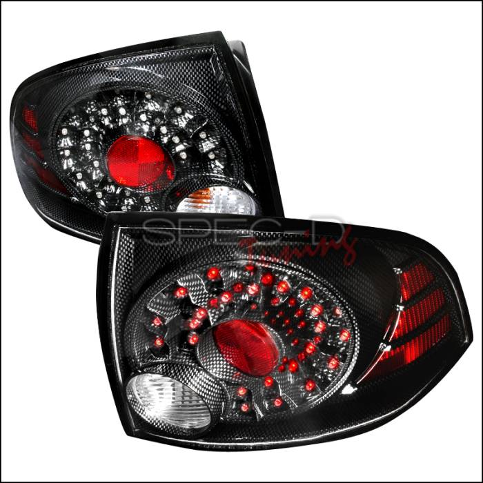 Spec-D - Nissan Sentra Spec-D LED Taillights - Chrome - LT-SEN04CFLED-DP