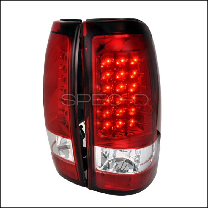 Spec-D - Chevrolet Silverado Spec-D LED Taillights - Red - LT-SIV03RLED-TM