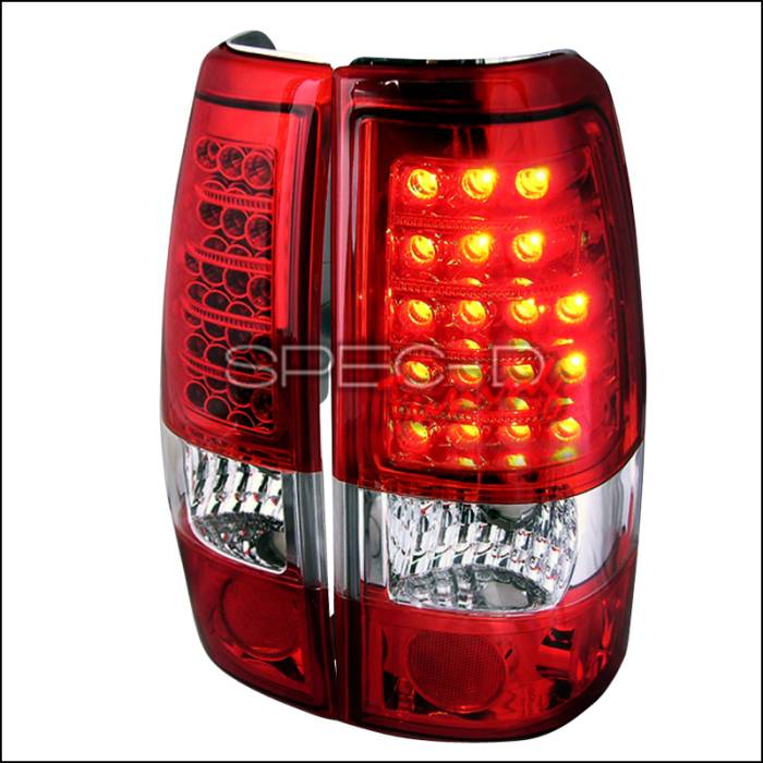 Spec-D - Chevrolet Silverado Spec-D LED Taillights - Red - LT-SIV99RLED-KS