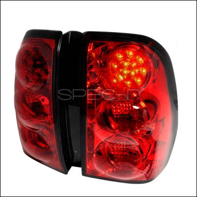 Spec-D - Chevrolet Trail Blazer Spec-D LED Taillights - Red - LT-TBLZ02RLED-TM