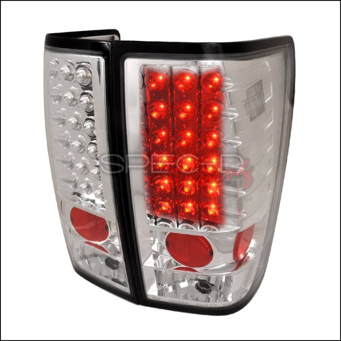 Spec-D - Nissan Titan Spec-D LED Taillights - Chrome - LT-TIT04CLED-TM