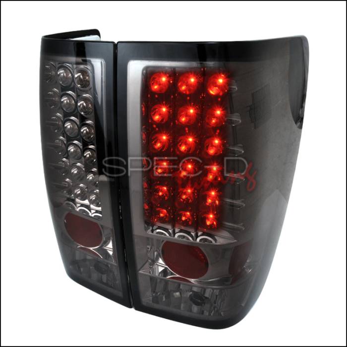 Spec-D - Nissan Titan Spec-D LED Taillights - Smoke - LT-TIT04GLED-TM