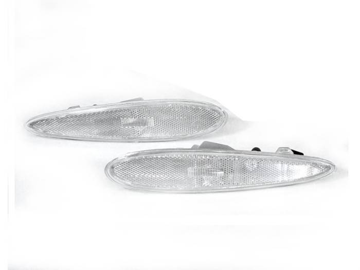 Depo - Nissan Maxima Clear Front Bumper DEPO Sider Marker Light