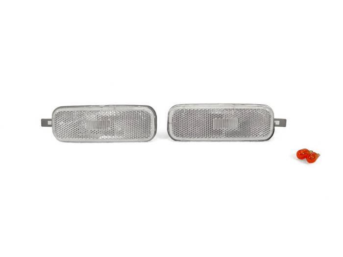 Depo - Nissan 240SX S13 Clear Front DEPO Bumper DEPO Side Marker Light