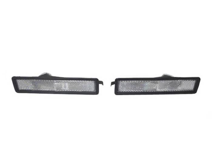 Depo - BMW 5 Series Black Frame Clear Front Or Rear DEPO Bumper DEPO Side Marker Lights