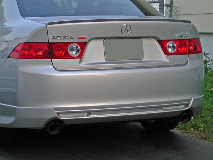 Depo - Acura TSX Crystal Clear DEPO Rear Bumper Reflector