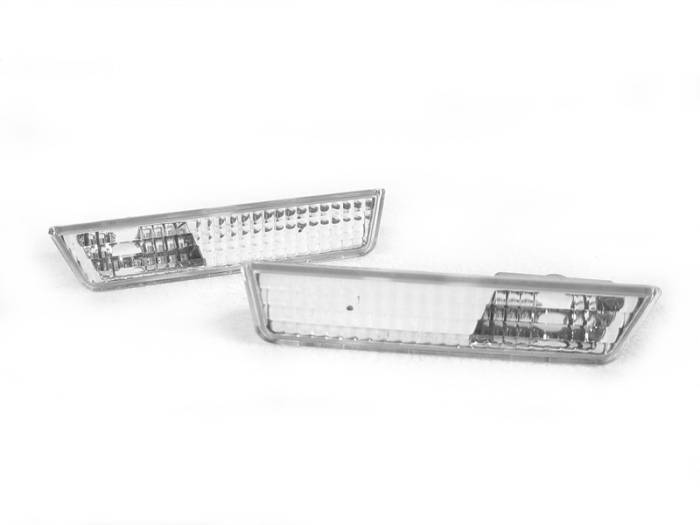 Depo - Dodge Challenger Crystal Clear Front DEPO Bumper DEPO Side Marker Light