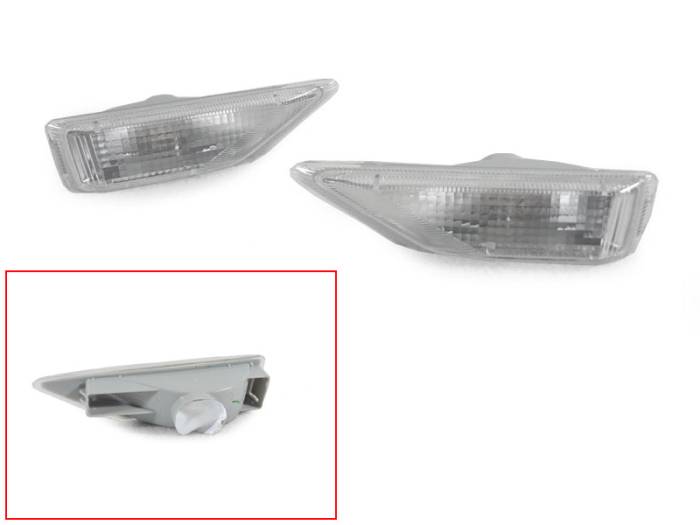 Depo - Honda Pilot Clear Fender DEPO Side Marker Light