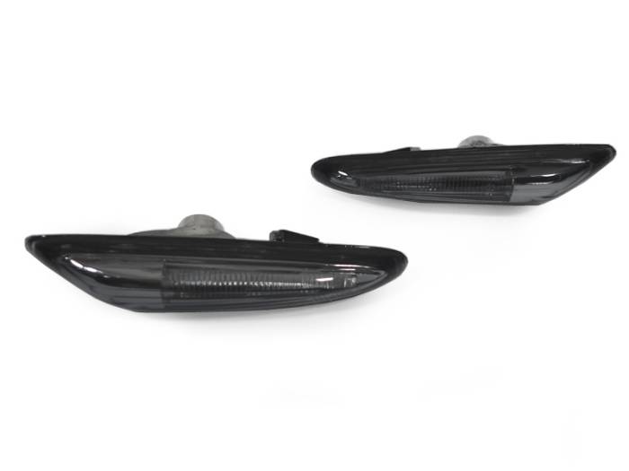 Depo - BMW E46 4D/5D DEPO White Led Light Bar Smoke Side Marker