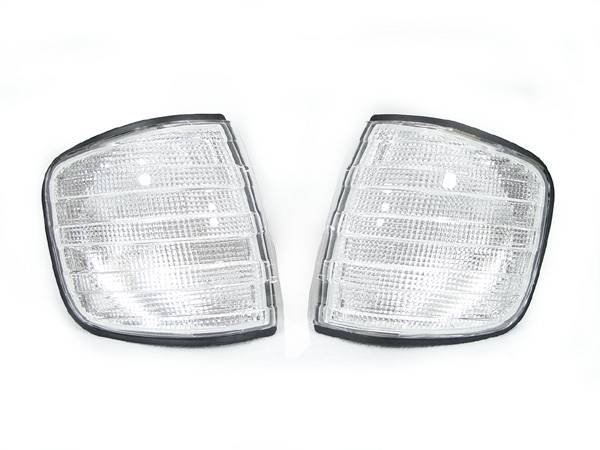 DEPO ウィンカーライト クリア2個セット　ベンツ　W126　ケーニッヒ Mercedes W126 S-Class DEPO Clear Corner Lights Set