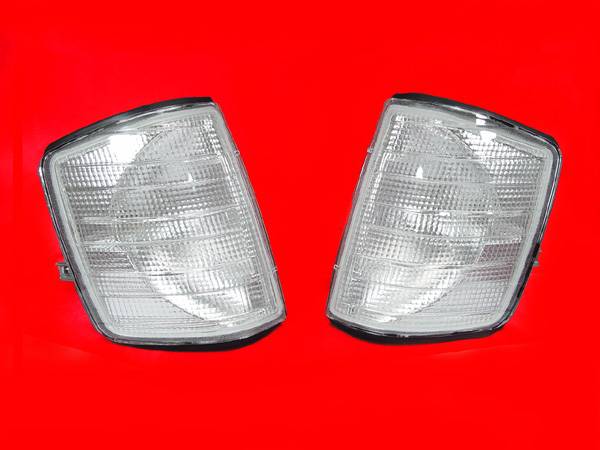 Depo - Mercedes W201 190E/190D DEPO Clear Corner Lights Set