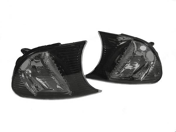 Depo - BMW E46 2D/Cabrio Crystal Smoke DEPO Corner Lights