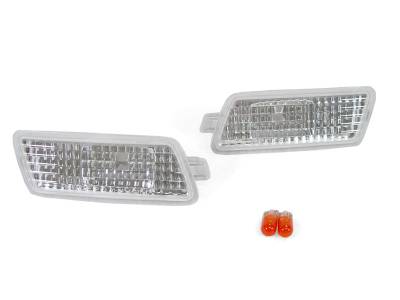 Depo - Audi A6 Crystal Clear Front DEPO Bumper Lights