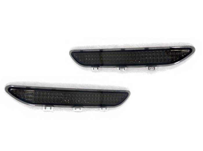 Depo - BMW E46 2D/Cabrio Crystal Smoke DEPO Front Bumper Reflector