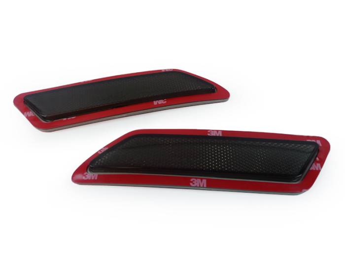 Depo - BMW F30 / F31 3 Series Smoke DEPO Front Bumper Reflector Lights