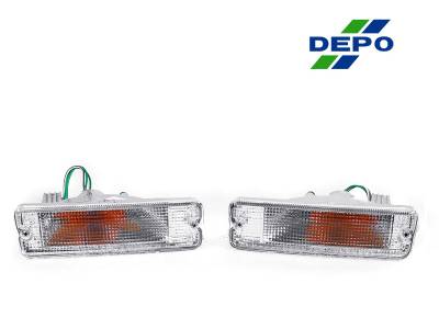 Depo - Nissan 240SX S13 & 1990-1992 Stanza Clear DEPO Bumper Signal Light