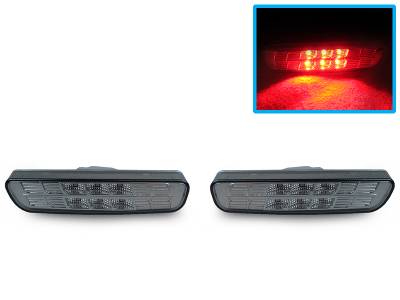 Depo - Lexus RX300 Crystal Smoke Red Led DEPO Front Bumper Side Marker