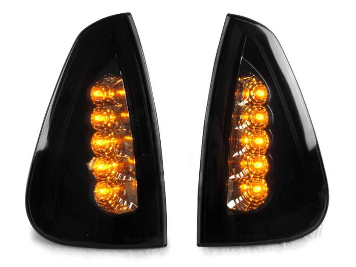 Depo - Dodge Charger Black Smoke DEPO Corner Light- Amber Led