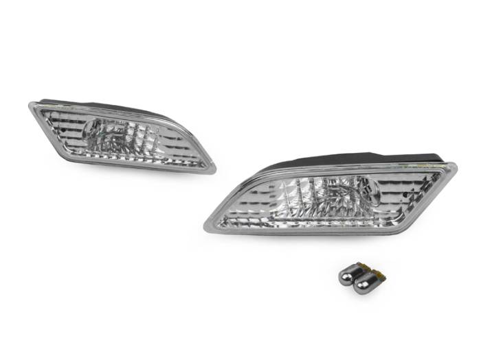 Depo - Mercedes W204 Clear DEPO Bumper DEPO Side Marker Lights