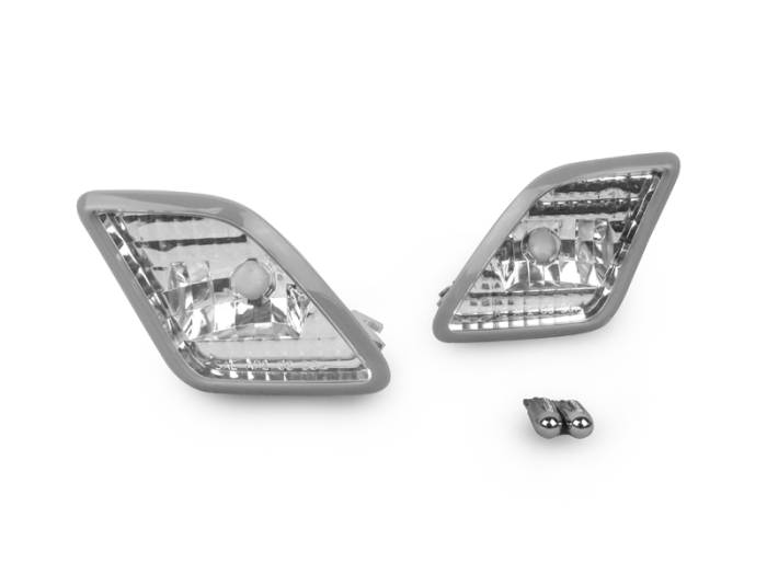 Depo - Mercedes W221 S-Class Crystal Clear Bumper DEPO Side Marker Lights