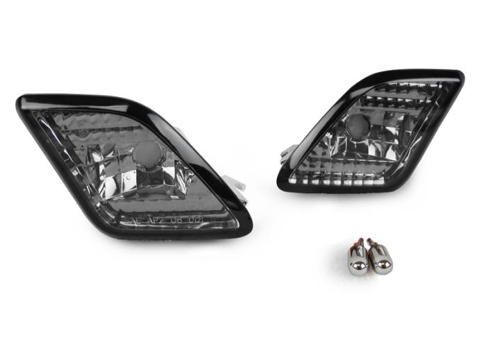 Depo - Mercedes W221 S-Class Crystal Smoke Bumper DEPO Side Marker Lights