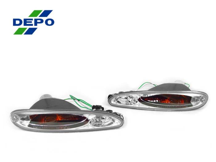 Depo - Mazda RX7 Crystal Clear DEPO Bumper Signal Light