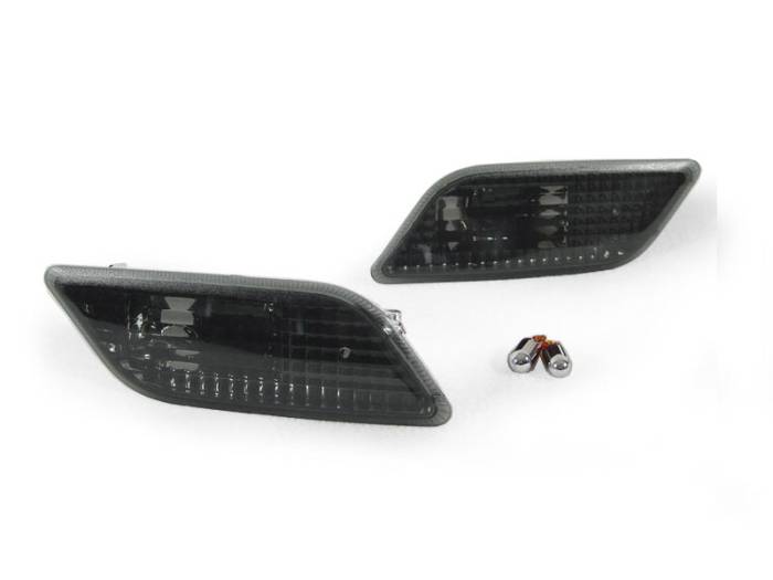 Depo - Mercedes C207 E- Class 2D Crystal Smoke Front DEPO Bumper Light