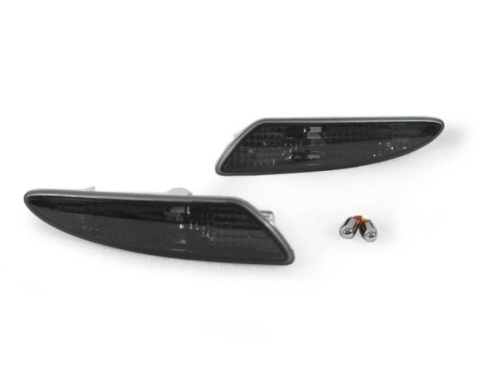 Depo - Mercedes R230 Sl-Class Crystal Smoke Front DEPO Bumper Light