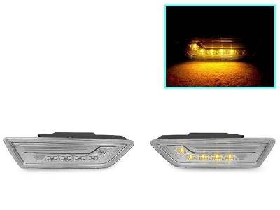 Depo - Mercedes W218 Cls Class Clear Amber Led DEPO Bumper DEPO Side Marker Lights