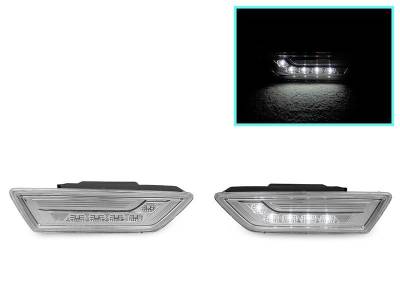 Depo - Mercedes W218 Cls Class Clear White Led DEPO Bumper DEPO Side Marker Lights