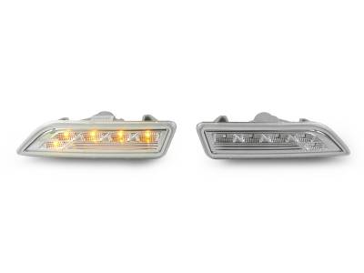 Depo - Mercedes W219 Cls-Class Clear Amber Led Front DEPO Bumper DEPO Side Marker Light