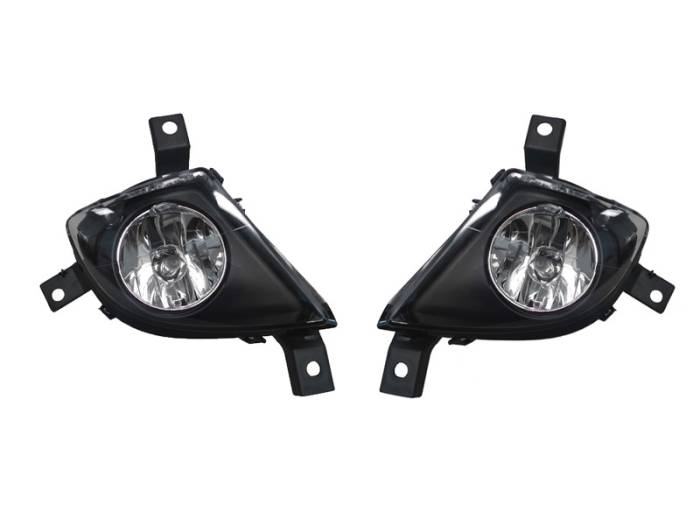 Depo - BMW E90 / E91 Am DEPO Fog Lights Set + H8 Halogen Bulbs