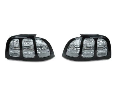 Depo - Ford Mustang Depo Black Trim / Clear Lens DEPO Tail Light