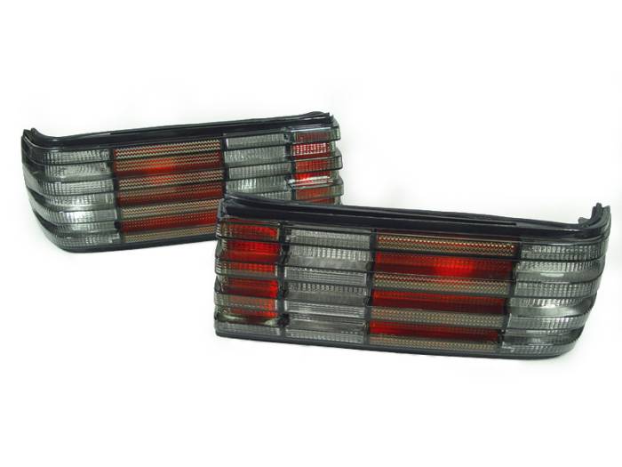 Depo - Mercedes W126 S-Class Smoke DEPO Tail Lights