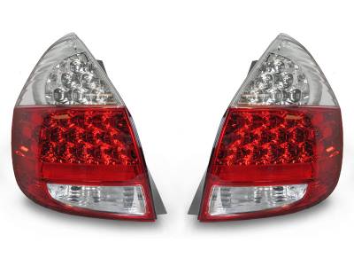 Depo - Honda Fit Depo Red/Clear Led DEPO Tail Light