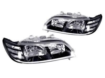 Depo - Acura CL Dm Black Bezel DEPO Headlights Set