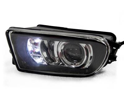 Depo - BMW E39 5 Series Projector DEPO Fog Light W/ Led Drl Lights