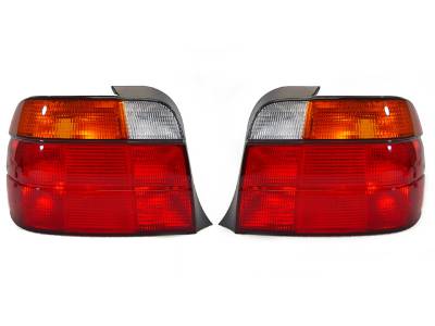 Depo - BMW E36 3D Depo Am Red/Amber DEPO Tail Lights