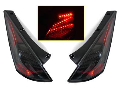 Depo - Nissan 350Z Dm Black Led DEPO Tail Lights