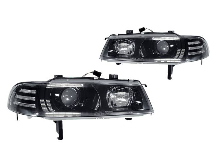 Depo - Honda Prelude Dm Black Projector DEPO Headlight Set