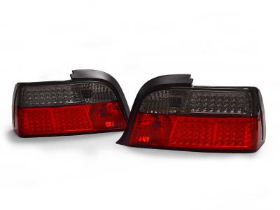 Depo - BMW E36 2D Led Red/Smoke DEPO Tail Lights