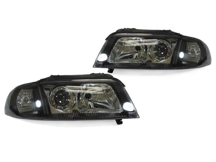 Depo - Audi B5 A4 & 00-02 S4 Black Projector DEPO Headlight